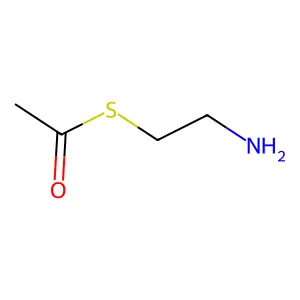 S-(2-aminoethyl) ethanethioate structure