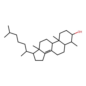 4-Methylcholest-8(14)-en-3-ol structure