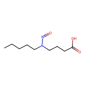 N-Amyl-N-(3-carboxypropyl)nitrosamine structure