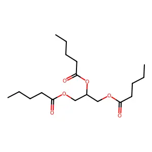 Glycerol trivalerate structure