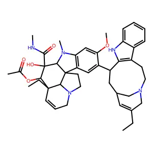 [12-ethyl-4-(17-ethyl-1,11-diazatetracyclo[13.3.1.04,12.05,10]nonadeca-4(12),5,7,9,16-pentaen-13-yl)-10-hydroxy-5-methoxy-8-methyl-10-(methylcarbamoyl)-8,16-diazapentacyclo[10.6.1.01,9.02,7.016,19]nonadeca-2(7),3,5,13-tetraen-11-yl] acetate structure
