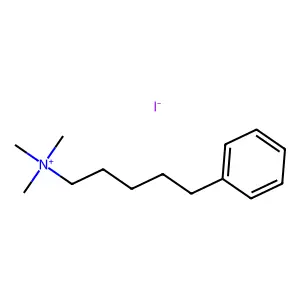 AMMONIUM, TRIMETHYL(5-PHENYLPENTYL)-, IODIDE structure
