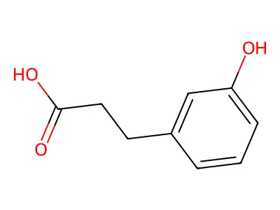 3-(3-hydroxyphenyl)propanoic acid structure