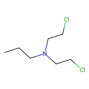 N,N-bis(2-chloroethyl)propan-1-amine structure