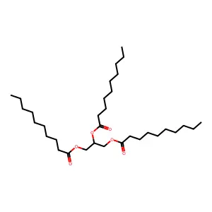 Tricaprin structure