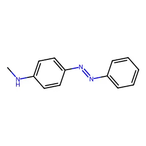 N-methyl-4-phenyldiazenylaniline structure