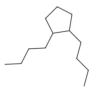 1,2-Dibutylcyclopentane structure