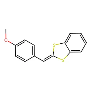 1,3-Benzodithiole, 2-[(4-methoxyphenyl)methylene]- structure