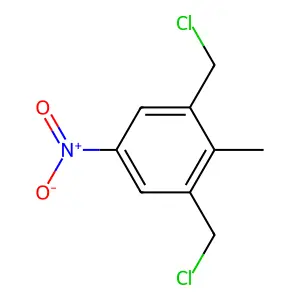 1,3-bis(chloromethyl)-2-methyl-5-nitrobenzene structure
