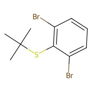 1,3-dibromo-2-tert-butylsulfanylbenzene structure