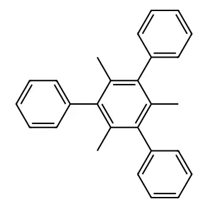1,1':3',1''-Terphenyl, 2',4',6'-trimethyl-5'-phenyl- structure