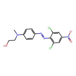 Ethanol, 2-((4-((2,6-dichloro-4-nitrophenyl)azo)phenyl)methylamino)- structure