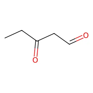Pentanal, 3-oxo- structure