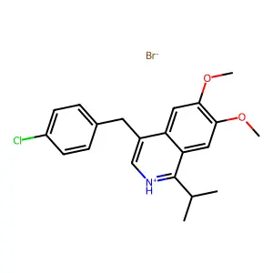 Compound C21H23BrClNO2 structure
