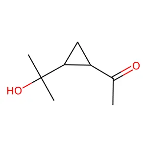 1-[2-(1-Hydroxy-1-methylethyl)cyclopropyl]ethanone structure