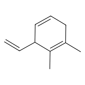 1,2-Dimethyl-3-vinyl-1,4-cyclohexadiene structure
