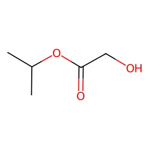 Isopropyl hydroxyacetate structure