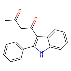 1,3-Butanedione, 1-(2-phenyl-1H-indol-3-yl)- structure