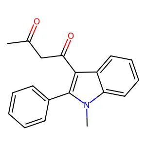 1,3-Butanedione, 1-(1-methyl-2-phenyl-1H-indol-3-yl)- structure