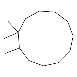 1,1,2-Trimethylcycloundecane structure