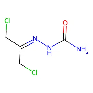 (1,3-dichloropropan-2-ylideneamino)urea structure