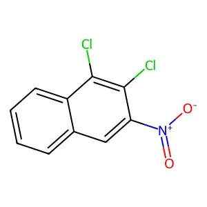 1,2-Dichloro-3-nitronaphthalene structure