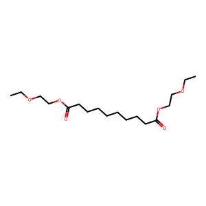 Bis(2-ethoxyethyl)sebacate structure