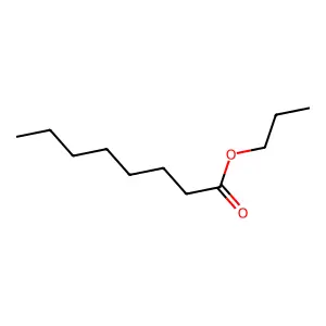 Propyl octanoate structure