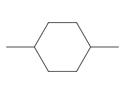 cis-1,4-Dimethylcyclohexane structure