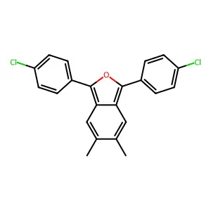 1,3-bis(4-chlorophenyl)-5,6-dimethyl-2-benzofuran structure