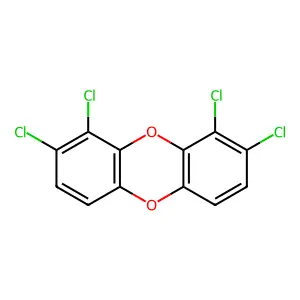 1,2,8,9-TETRACHLORODIBENZO-P-DIOXIN structure