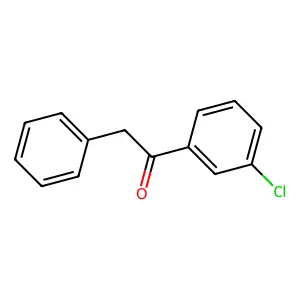 1-(3-chlorophenyl)-2-phenylethanone structure