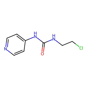 1-(2-chloroethyl)-3-pyridin-4-ylurea structure