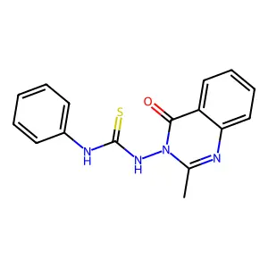 1-(2-methyl-4-oxoquinazolin-3-yl)-3-phenylthiourea structure