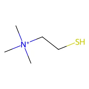 trimethyl(2-sulfanylethyl)azanium structure