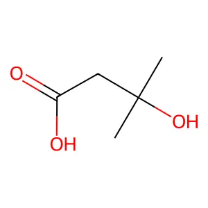 beta-Hydroxyisovaleric acid structure