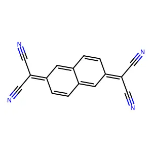 11,11,12,12-Tetracyanonaphtho-2,6-quinodimethane structure