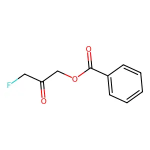 (3-fluoro-2-oxopropyl) benzoate structure