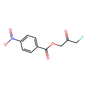 (3-fluoro-2-oxopropyl) 4-nitrobenzoate structure