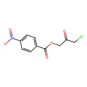 p-Nitrobenzoic acid chloroacetyl methyl ester structure