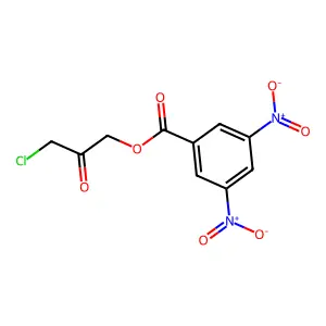 (3-chloro-2-oxopropyl) 3,5-dinitrobenzoate structure
