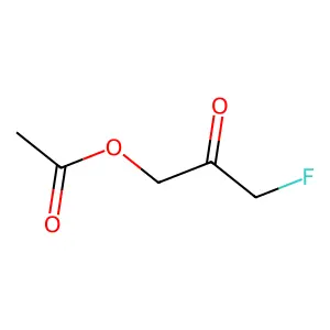 (3-fluoro-2-oxopropyl) acetate structure