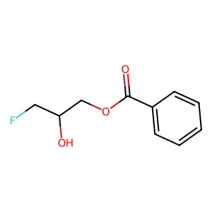(3-fluoro-2-hydroxypropyl) benzoate structure