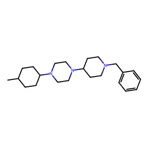 1-(1-benzylpiperidin-4-yl)-4-(4-methylcyclohexyl)piperazine structure
