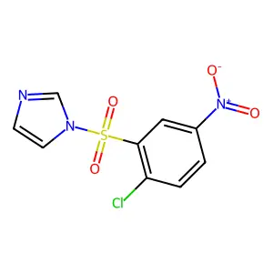 1-(2-chloro-5-nitrophenyl)sulfonylimidazole structure