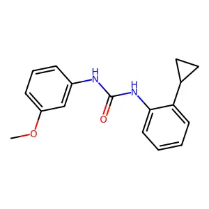 1-(2-cyclopropylphenyl)-3-(3-methoxyphenyl)urea structure