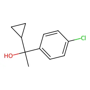 1-(4-chlorophenyl)-1-cyclopropylethanol structure