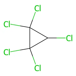 PENTACHLOROCYCLOPROPANE structure
