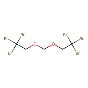 1,1,1-tribromo-2-(2,2,2-tribromoethoxymethoxy)ethane structure