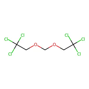 1,1,1-trichloro-2-(2,2,2-trichloroethoxymethoxy)ethane structure